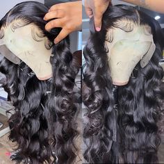 Brazilian Body Wave Lace Front Wigs for Black Women Human Hair 13X4 Transparent Full HD Lace Frontal Wig Loose Deep Wave Wig 16inches-China-150%