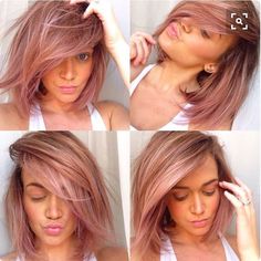 Gold Hair Colors, Hair Color Rose Gold, Maria Magdalena, Dirty Blonde Hair, Balayage Hair Blonde, Hair Affair, Rose Gold Hair, Hair Colours, Hair Color And Cut