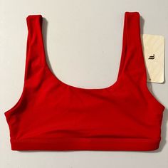 Fabletics Sports Bra Red Size Small S Lola Low Impact Sports Bra, New! Red Athleisure Swimwear For Workout, Red Summer Training Activewear, Red Summer Activewear For Training, Red Sports Bra With Seamless Stretch Construction, Red Sports Bra For Summer, Red Seamless Stretch Sports Bra, Red Sports Bra With Built-in Bra, Red Sports Bra With Built-in Bra For Summer, Red Sports Bra For Summer Training