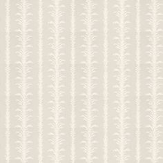 A variation on a striped theme, originating from c1820. Not block stripes, these are made up of fronds, reminiscent of pineapple leaves. Shown here in cream on a neutral coloured background. Demi Floral Stripe Wallpaper, Powder Room Wallpaper Neutral, Beige Bathroom Wallpaper Ideas, Modern Traditional Bathroom Wallpaper, Neutral Wallpaper Entryway, Transitional Wallpaper Bathroom, Little Greene Wallpaper, Neutral Stripe Wallpaper, Neutral Wallpaper Dining Room