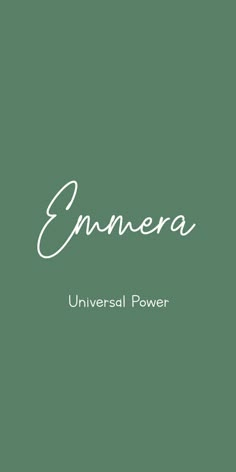 the words ennera are written in white on a green background