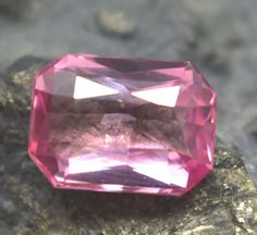 Material Gem type: Sapphire Dimensions Carat weight: 7.85 Ct Description Stone - Natural Pink Sapphire Weight - 7.85 CT's Dimension- 12 X 8 X 6 mm Shape -Emerald Shape Color - Pink Ceylon Sri Lanka, Sri Lanka, Loose Gemstones, Beautiful Jewelry, Sapphire, Small Business, Gift Wrapping