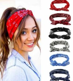 Trendy Fashion Women's Ladies Turban Headbands Yoga Hair Bands Boho Sports Bandana Headband UK, Womens Accessories Floral Hairband, Bandana Girl, Boho Cross, Boho Chique, Vintage Bandana, Head Wraps For Women, Vintage Headbands, Turban Headwrap, Hair Band For Girl