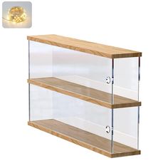 PRICES MAY VARY. 【Clear Showcase】Features 2-Tiers case and a side-hung door on each layer. Firm to stackable. 【Material & Dimension】Made of Premium Acrylic Perspex and Wood Composites. Each Layer (Internal): 14.76" x 3.15" x4.53" (37.5 x 8 x 11.5cm) 【Easy to Assemble】Acrylic Display case is easy to assemble. No glue needed. Not loose. LED lamp beads included. 【Design】 Keep the collection dust-free, reduce sunlight and ultraviolet radiation, and delay plastic aging. 【Versatile Organizer Rack】Perfect for storing any action toys, mini pop figures, vinyl figure, dolls, small rock stone and more. ⭐This crystal clear display case is a great showcase for your collection. Display and show off your favorite collectibles such as miniature figurines, funko pops, trinkets and so on. 

 SIZE: 
 Overall Crystal Collection Display, Funko Pop Display Ideas, Mini Figure Display, Rock Collection Display, Mini Funko Pop, Wooden Display Cabinets, Souvenir Display, Funko Pop Display, Figurine Display