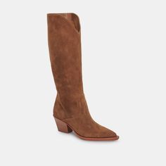 RAJ BOOTS BROWN SUEDE – Dolce Vita Wide Calf Brown Boots, Dark Brown Suede Boots, 2025 Style, Brown High Boots, Fall Closet, Suede Fashion, Suede Boots Knee High, Wide Calf Boots, Brown Heels