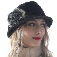 PRICES MAY VARY. GREAT FIT: Materials: 100% Wool, comfortable interior that wicks away moisture and keeps your head cool in high heat. keeps you warm and dry on winter and fall days. Lady Wool Felt Cloche Bucket Winter Hat-Size: Head measurement: 57.5cm, 22.6", Size 7-1/8. One Size Fits Most. DESIGN AND COLORS: This Wool Cloche Bowler decorate Flower, Feather, Bow, Mesh Veil, Elegant and charming designed especially to keep you warm and match all your dressy and laid-back ensembles you will be t Winter Windproof Hat With Short Brim, Windproof Cap For Fall, Windproof Brimmed Hat For Winter, Windproof Brimmed Winter Hat, Black Windproof Hat With Short Brim, Black Windproof Short Brim Hat, Windproof Brimmed Hats For Fall, Fitted Cloche Winter Hat, Winter Fitted Cloche Hat