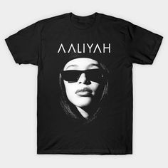 aaliyah -- Choose from our vast selection of Crewneck and V-Neck T-Shirts to match with your favorite design to make the perfect graphic T-Shirt. Pick your favorite: Classic, Boxy, Tri-Blend, V-Neck, or Premium. Customize your color! For men and women. Aaliyah Graphic Tee, Shirts Black, Aaliyah Shirt, Aaliyah T Shirt, Psychobilly, Aaliyah, Grunge Fashion, Vintage Tshirts, Graphic Shirts