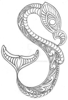 the letter s is made up of intricate lines and curves, as well as an ornamental design