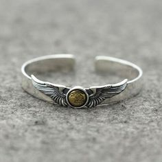 Mens Sterling Silver Jewelry, Hammered Silver Jewelry, Metal Jewellery, Mens Silver Jewelry, Gold And Silver Bracelets, Silver Eagle, Mens Bracelet Silver, Bracelet Mens, Silver Jewelry Earrings