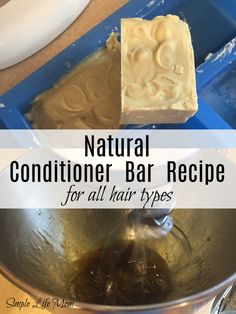 Conditioner Bar Recipe for All Hair Types - Simple Life Mom Conditioner Bar Recipe, Diy Shampoo Recipe, Hair Conditioner Bar, Shampoo Bar Recipe, Carrot Soap, Natural Shampoo Bar, Shampoo Recipe, Homemade Shampoo