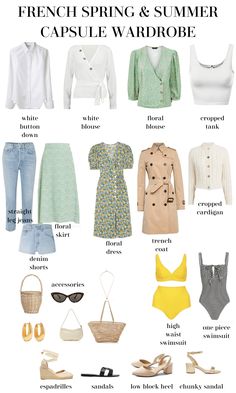 Look Parisian Chic this spring with this French style spring and summer capsule wardrobe! Endless outfit ideas wait you... #Frenchfashion #springoutfits #Parisianstyle #Parisianfashion French Capsule Wardrobe, Parisian Outfit, Parisian Outfits, Minimalist Moda, Spring Summer Capsule Wardrobe, French Wardrobe, Style Parisienne, Parisian Chic Style