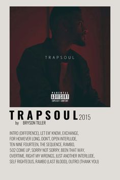 the poster for trap soul's upcoming album trapsoul, featuring an image of a