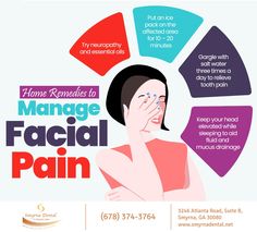 Here are some home remedies you can follow if you’re suffering from facial pain. #Facialpain #painmanagement #smyrna #GA #smyrnadental #saltwater #mucus Preventive Dentistry, Dental Facts, Tooth Pain, Dental Center, Columbia Mo, Dental Problems, Going Natural