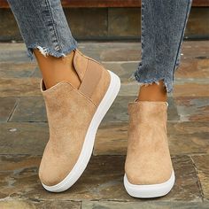 Category:Boots,Sneakers; Upper Materials:Suede; Season:Spring   Fall; Heel Type:Flat Heel; Gender:Women's; Activity:Walking; Toe Shape:Round Toe; Type:Booties Ankle Boots; Style:Minimalism,Fashion,Casual,Sporty; Heel Height(inch):<1; Outsole Materials:MD (Phylon); Occasion:Outdoor,Daily; Closure Type:Loafer; Pattern:Leopard; Listing Date:09/04/2023; 2024 Trends:Plus Size; Foot Length:null; Foot Width:null; Size chart date source:Provided by Supplier. Beige Comfortable Slip-on Sneakers With Round Toe, Sporty Beige Slip-ons With Round Toe, Beige Slip-on Sneakers With Cushioned Footbed, Beige Slip-on Suede Sneakers, Beige Sneakers With Textured Footbed And Round Toe, Beige Suede Slip-on Sneakers, Slip-on Sneakers With Textured Footbed And Round Toe, Beige Sneakers With Textured Footbed, Fashionable Comfortable Shoes