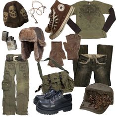 Edgy Grunge Outfits, Goblincore Outfits, Zombie Apocalypse Outfit, Grunge Fits, Edgy Grunge, Earthy Outfits