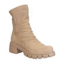 Here's your call to action. Make the world your stomping grounds in this luxe, pleated beige leather boot. Protocol in beige has the ferocity of a combat boot, yet all the grace of a sleek, sophisticated style. Wear minimal and chic, or aggressive and loud - this style is all how you interpret it.In beige the look is especially utilitarian, the perfect compliment to modernize your ensembles with a fresh nude hue that's versatile and sophisticated. Features:- Women's heeled mid shaft boots- Soft, Mid Shaft Boots, Shaft Boots, High Heel Mules, Straight Cut Jeans, Combat Boot, Judy Blue Jeans, Leather Boot, Comfortable Sandals, Nubuck Leather