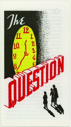 an advertisement for the time to question