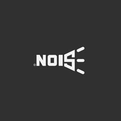 the word noise written in white on a black background with an arrow pointing to it