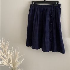 New Without Tags. 100% Cotton. Waist Is 13” And Length Is 19”. Smoke Free Home. Pet Free Home. Ships Within 24 Hours! Navy Pleated Skirt, Anthropologie Skirt, Pleated Skirt, Anthropologie, Womens Skirt, Color Blue, Blue Color, Ships, Pet