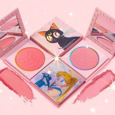 ColourPop Cosmetics lanza línea de maquillaje de Sailor Moon Sailor Moon Makeup, Colourpop Blush, Makeup Companies, Colourpop Cosmetics, Moon Collection, Powder Blush