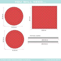 the size and measurements for a red polka dot tablecloth