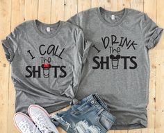 I Drink The Shots And I Call The Shots Matching Disney Couples Shirts - Minnie And Mickey Adult Custom T Shirts- Drinking Bar Couples Disney, Cute Maternity Shirts, Funny Pregnancy Shirts, Disney Couple Shirts, Cute Pregnancy Announcement, Baby Announcement Shirts, Minnie And Mickey, Matching Couple Shirts, Heat Press Vinyl