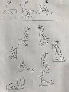 the instructions for how to sit on a chair with one leg up and another sitting down