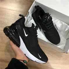 Nike Airmax 270, Black Nike Shoes, Jordan Shoes Girls, All Nike Shoes, Nike Free Run