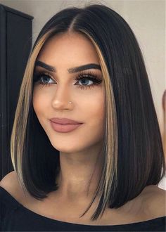 Long Bob Hairstyles For Thick Hair, Cheap Human Hair Wigs, Bob Hairstyles For Thick, Short Human Hair Wigs, Hair Color For Women, Long Bob Hairstyles, Long Black Hair