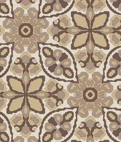 a brown and beige flower pattern is shown