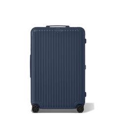 Made of high-performance polycarbonate, the RIMOWA Essential is a reliable and lightweight suitcase for your journeys ahead. Find the best travel companion for your business or leisure travels from a vast range of colors and finishes. Ideal for 14 to 15 days of travel, the RIMOWA Essential Check-in L in gloss Nautical blue features several ingenious functionalities: - Stage-free telescopic handle - RIMOWA Multiwheel® System - TSA-approved locks - Dual interior organization Includes a complimenta Dream Board Quotes, Rimowa Essential, Rimowa Luggage, Interior Organization, Lightweight Suitcase, Luggage Store, Flap Backpack, Luggage Organization, Tsa Approved