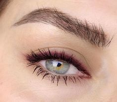 ~ Maroon Eyeliner, Bold Eye Makeup, Urban Decay Cosmetics, Glasses Makeup, Simple Eye Makeup, Perfect Eyes, Natural Eye Makeup