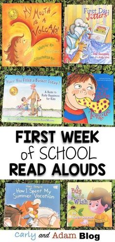 the first week of school read alouds for children to learn how to use them