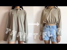 Thrift Flip Clothes, Diy Outfits, Diy Clothes Refashion, Diy Jeans, Diy Clothes Videos, Thrifted Outfits