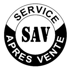 a black and white seal with the words service sav in it's center