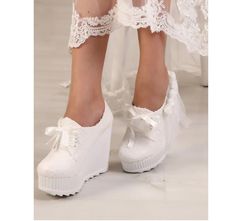 Beautify your day with Mother of Pearl Wedge Heel Floral Wedding Dress shoes. And enjoy that amazing day. It will accompany you all day and you will enjoy dancing comfortably. White Synthetic Wedding Shoes, White Low-top Wedding Shoes For Bridal Shower, White Ballroom Shoes, White Wedding Shoes With 4-inch Heel For Bridal Shower, White Wedding Shoes Heels & Wedges, Sneaker Wedding, Shoe Platform, Wedding Platform, Bridal Wedges