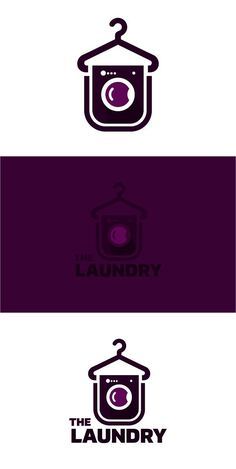 the laundry logo is shown in three different colors