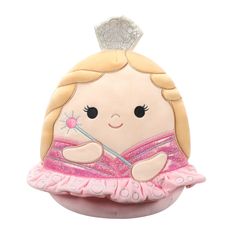 Buy Squishmallows Plush 10 inch Wicked Glinda - Childs Ultra Soft Stuffed Toy at Walmart.com Cute Stuff To Get For Christmas, Wicked Merch, Wicked Glinda, Pillow Pals, Wicked Musical, Plane Ride, Animal Toys, The Good Witch, Broadway Musical