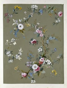 an image of a painting with flowers on it