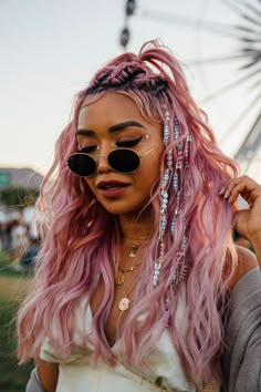 Festival Hair Trends, Look Da Festival, Coachella Hair, Festival Hairstyles, Rave Hair, Festival Inspo, Rave Makeup