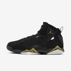 the nike air jordan vi retro is available in black, gold and white