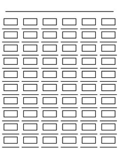 the printable seating chart for an event is shown in black on a white background