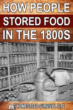 Root Cellars, Canning Food Preservation, Emergency Food Storage