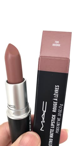 Mac Bronx Lipstick, Mac Makeup Lipstick, Evening Eye Makeup, Lip Shades, Mac Lipsticks, Mac Makeup, Mac Lipstick