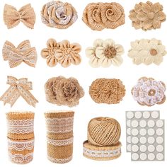 many different types of bows and laces are shown in this image with the words, 30