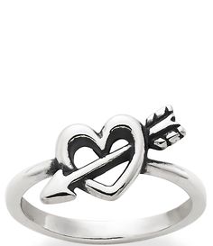 From James Avery&#x2C; this ring features: The Love's Arrow Ring is a classic symbol of romantic love and pairs beautifully with the Love's Arrow Charm. Sterling silverapprox. 0.625" widthCrafted in America using the world's finest materials. Symbolic Heart-shaped Rings For Valentine's Day, Symbolic Ring Jewelry For Valentine's Day, Symbolic Valentine's Day Jewelry Ring, Symbolic Round Rings For Valentine's Day, Symbolic Wedding Rings For Valentine's Day, James Avery Rings On Hand, James Avery Heart Ring, Xoxo Jewelry, James Avery Rings