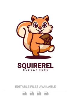 the squirrel is holding a ball in its paws