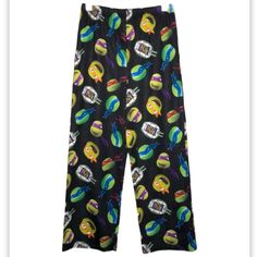 Brand New Without Tags! Graphic Bottom Pajamas Featuring The Teenage Mutant Ninja Turtles. Official Product. We Are A Smoke-Free And Pet-Free Home. Casual Black Sleepwear For Sleepovers, Playful Black Sleepwear For Loungewear, Black Cartoon Print Sleepwear For Pajama Party, Black Cartoon Print Sleepwear For Sleepover, Casual Black Sleepwear With Cartoon Print, Black Sleepwear With Character Print For Loungewear, Casual Black Printed Sleepwear, Tmnt Onesie, Black Printed Sleepwear For Pajama Party