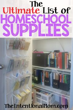 the ultimate list of homeschool supplies