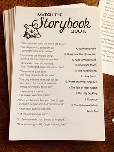 the storybook is open and ready to be filled with information about what's in it